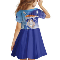 Personalised Marshall Islands Remembrance Day Family Matching Off The Shoulder Long Sleeve Dress and Hawaiian Shirt We Will Always Remember LT05 - Polynesian Pride