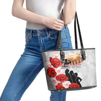 New Zealand ANZAC Day Leather Tote Bag The Unsung Heroes Sisters of War LT05 - Polynesian Pride