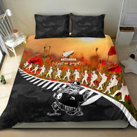 New Zealand ANZAC Rugby Bedding Set Soldier Fern With Kiwi Bird LT05 - Polynesian Pride