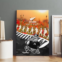 New Zealand ANZAC Rugby Canvas Wall Art Soldier Fern With Kiwi Bird LT05 - Polynesian Pride