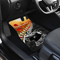 New Zealand ANZAC Rugby Car Mats Soldier Fern With Kiwi Bird LT05 - Polynesian Pride