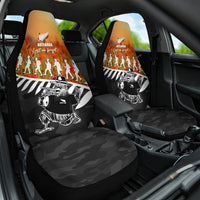 New Zealand ANZAC Rugby Car Seat Cover Soldier Fern With Kiwi Bird LT05 One Size Black - Polynesian Pride