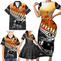New Zealand ANZAC Rugby Family Matching Short Sleeve Bodycon Dress and Hawaiian Shirt Soldier Fern With Kiwi Bird LT05 - Polynesian Pride