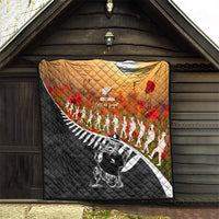 New Zealand ANZAC Rugby Quilt Soldier Fern With Kiwi Bird LT05 - Polynesian Pride