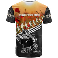 New Zealand ANZAC Rugby T Shirt Soldier Fern With Kiwi Bird LT05 - Polynesian Pride
