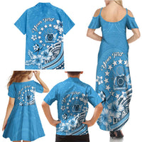 Personalised Penrhyn Gospel Day Family Matching Summer Maxi Dress and Hawaiian Shirt Cook Islands Tribal Pattern LT05 - Polynesian Pride