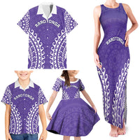 Custom Cook Islands Rarotonga Family Matching Tank Maxi Dress and Hawaiian Shirt Polynesian Tribal Tattoo LT05 - Polynesian Pride