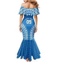 Custom Cook Islands Pukapuka Family Matching Mermaid Dress and Hawaiian Shirt Polynesian Tribal Tattoo LT05 - Polynesian Pride
