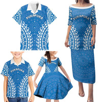 Custom Cook Islands Pukapuka Family Matching Puletasi and Hawaiian Shirt Polynesian Tribal Tattoo LT05 - Polynesian Pride
