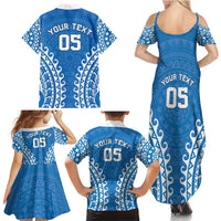 Custom Cook Islands Pukapuka Family Matching Summer Maxi Dress and Hawaiian Shirt Polynesian Tribal Tattoo LT05 - Polynesian Pride