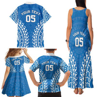 Custom Cook Islands Pukapuka Family Matching Tank Maxi Dress and Hawaiian Shirt Polynesian Tribal Tattoo