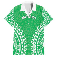 Custom Cook Islands Mitiaro Hawaiian Shirt Polynesian Tribal Tattoo