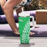 Cook Islands Mitiaro Tumbler With Handle Polynesian Tribal Tattoo