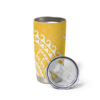 Cook Islands Aitutaki Tumbler Cup Polynesian Tribal Tattoo