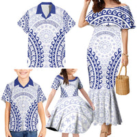Custom Cook Islands Palmerston Family Matching Mermaid Dress and Hawaiian Shirt Polynesian Tribal Tattoo LT05 - Polynesian Pride