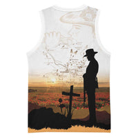 Australia And New Zealand ANZAC Day Basketball Jersey Battle Of Beersheba LT05 - Polynesian Pride