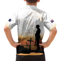 Australia And New Zealand ANZAC Day Kid Hawaiian Shirt Battle Of Beersheba LT05 - Polynesian Pride