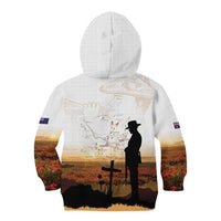 Australia And New Zealand ANZAC Day Kid Hoodie Battle Of Beersheba LT05 - Polynesian Pride