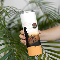 Australia And New Zealand ANZAC Day Skinny Tumbler Battle Of Beersheba LT05 - Polynesian Pride