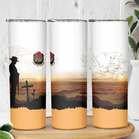 Australia And New Zealand ANZAC Day Skinny Tumbler Battle Of Beersheba LT05 - Polynesian Pride