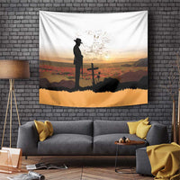 Australia And New Zealand ANZAC Day Tapestry Battle Of Beersheba LT05 Beige - Polynesian Pride