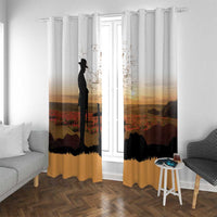 Australia And New Zealand ANZAC Day Window Curtain Battle Of Beersheba LT05 With Grommets Beige - Polynesian Pride