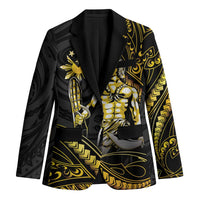 Filipinos Lapu Lapu Hero Blazer Gold Polynesian Tribal Tattoo