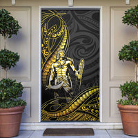 Filipinos Lapu Lapu Hero Door Cover Gold Polynesian Tribal Tattoo LT05 Gold - Polynesian Pride