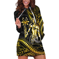 Filipinos Lapu Lapu Hero Hoodie Dress Gold Polynesian Tribal Tattoo LT05 Gold - Polynesian Pride