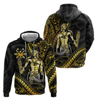 Filipinos Lapu Lapu Hero Zip Hoodie Gold Polynesian Tribal Tattoo LT05 - Polynesian Pride