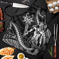 Filipinos Lapu Lapu Hero Apron Black Polynesian Tribal Tattoo
