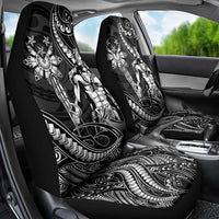 Filipinos Lapu Lapu Hero Car Seat Cover Black Polynesian Tribal Tattoo