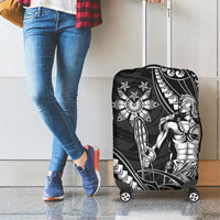 Filipinos Lapu Lapu Hero Luggage Cover Black Polynesian Tribal Tattoo