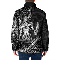 Filipinos Lapu Lapu Hero Padded Jacket Black Polynesian Tribal Tattoo