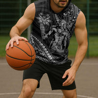 Filipinos Lapu Lapu Hero Sleeveless Hoodie Black Polynesian Tribal Tattoo LT05 - Polynesian Pride