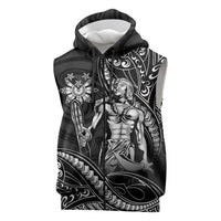 Filipinos Lapu Lapu Hero Sleeveless Zip Hoodie Black Polynesian Tribal Tattoo LT05 Black - Polynesian Pride