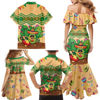 Personalised Hawaii Cinco De Mayo Family Matching Mermaid Dress and Hawaiian Shirt Funny Style LT05 - Polynesian Pride