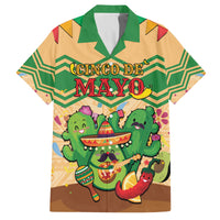 Personalised Hawaii Cinco De Mayo Family Matching Summer Maxi Dress and Hawaiian Shirt Funny Style LT05 Dad's Shirt - Short Sleeve Brown - Polynesian Pride