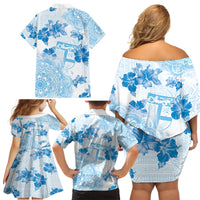Happy Fiji Girmit Day Family Matching Off Shoulder Short Dress and Hawaiian Shirt Fijian Tapa With Mandala Pattern LT05 - Polynesian Pride