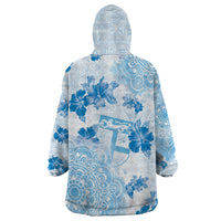 Happy Fiji Girmit Day Wearable Blanket Hoodie Fijian Tapa With Mandala Pattern LT05 - Polynesian Pride