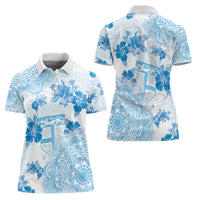 Happy Fiji Girmit Day Women Polo Shirt Fijian Tapa With Mandala Pattern LT05 - Polynesian Pride