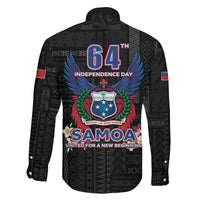 Samoa 64th Independence Anniversary Family Matching Off Shoulder Short Dress and Hawaiian Shirt