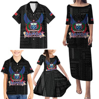 Samoa 64th Independence Anniversary Family Matching Puletasi and Hawaiian Shirt