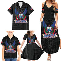 Samoa 64th Independence Anniversary Family Matching Summer Maxi Dress and Hawaiian Shirt
