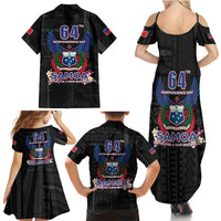 Samoa 64th Independence Anniversary Family Matching Summer Maxi Dress and Hawaiian Shirt