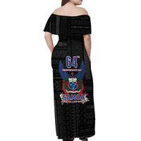 Samoa 64th Independence Anniversary Off Shoulder Maxi Dress