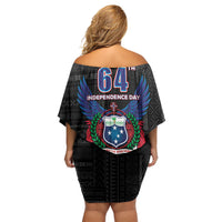 Samoa 64th Independence Anniversary Off Shoulder Short Dress