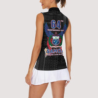 Samoa 64th Independence Anniversary Women Sleeveless Polo Shirt