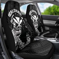 Hawaii King Kamehameha Day Parade Car Seat Cover With Pa'u Riders Plumeria Kakau Tribal Pattern LT05 - Polynesian Pride