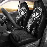 Hawaii King Kamehameha Day Parade Car Seat Cover With Pa'u Riders Plumeria Kakau Tribal Pattern LT05 - Polynesian Pride